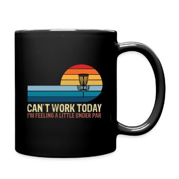 Disc Golf Trees Don't Care About Your Feelingss - Full Colour Mug - black - Right