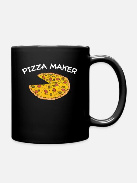 Pizza Maker Geschenk Pizzaiolo - Tasse einfarbig - Schwarz