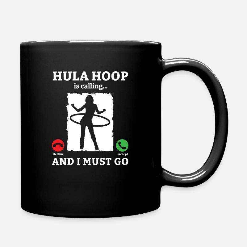 Hulahoop Hullern HulaHoop Sport Hullern Geschenk - Tasse einfarbig - Schwarz