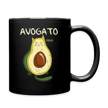 vegan vegetarian healthy food veganfood organic - Tasse einfarbig - Schwarz - Rechts