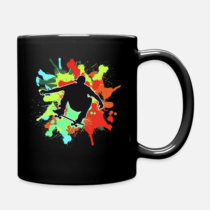 Skateboard Freestyle - Tasse einfarbig - Schwarz