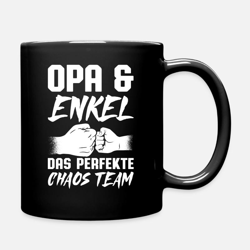 Opa & Enkel Das Perfekte Chaos Team - Tasse einfarbig - Schwarz