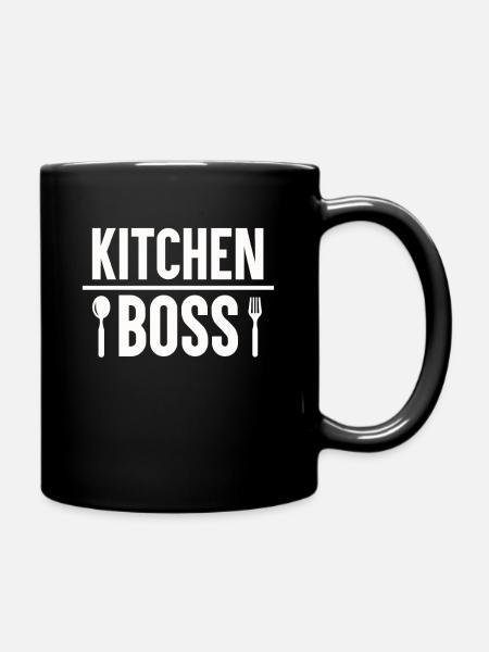 Kitchens Chef Chef Chef - Full Colour Mug - black