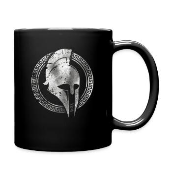 Soldat spartiate Casque corinthien Leonidas Spartan - Mug uni - noir - Droite