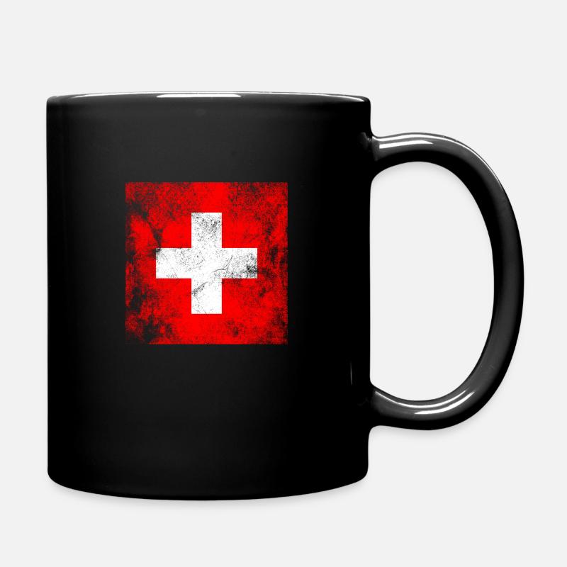 Schwitzerland Schweiz - Tasse einfarbig - Schwarz