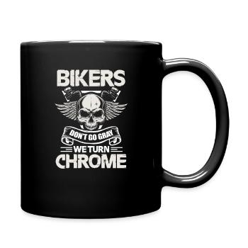 Biker - Tasse einfarbig - Schwarz - Rechts