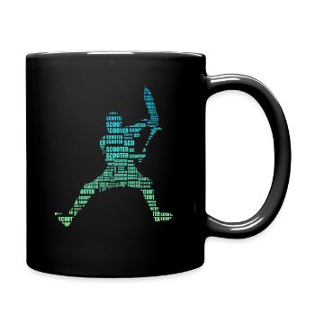 Freestyle Scooter - Tasse einfarbig - Schwarz - Rechts