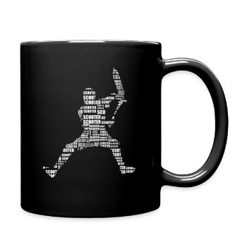 trottinette freestyle - Mug uni - noir - Droite