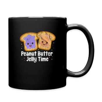 Pâte d’arachide - Mug uni - noir - Droite