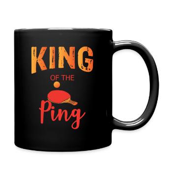 Ping Pong Roi du Ping Tennis de Table - Mug uni - noir - Droite
