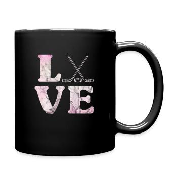 Ice Hockey Mask Hockey Girl Ice Hockey Team Gift - Full Colour Mug - black - Right