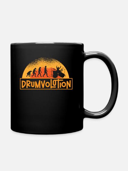 Drumvolution Drums Schlagzeug Percussion Batteur - Mug uni - noir