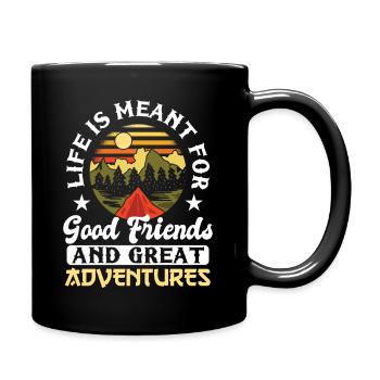 Hiking Mountain Hike - Full Colour Mug - black - Right