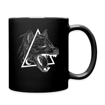 Hyena - Full Colour Mug - black - Right