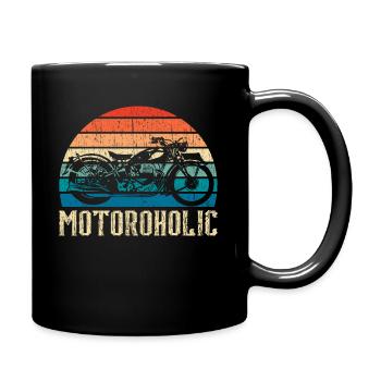Motoroholic Motorrad Motorrad Automobil - Tasse einfarbig - Schwarz - Rechts
