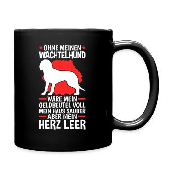 Ohne meinen Wachtelhund Deutscher Wachtel - Tasse einfarbig - Schwarz - Rechts