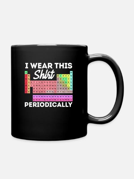 Periodic table - Full Colour Mug - black