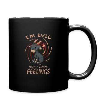 Humor Feelings Evil Black Humor - Full Colour Mug - black - Right