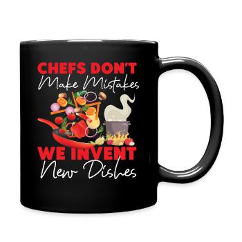 Cooking Cook Kitchen Chef Chefs - Tasse einfarbig - Schwarz - Rechts