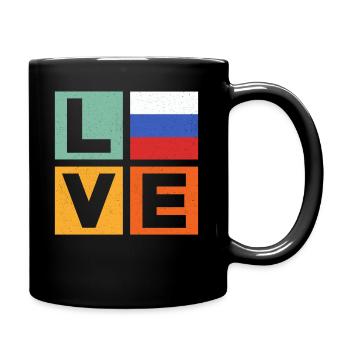 Russie Amour - Mug uni - noir - Droite