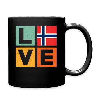 Norway Love - Full Colour Mug - black - Right
