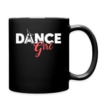 Ballet Dance Girl - Full Colour Mug - black - Right