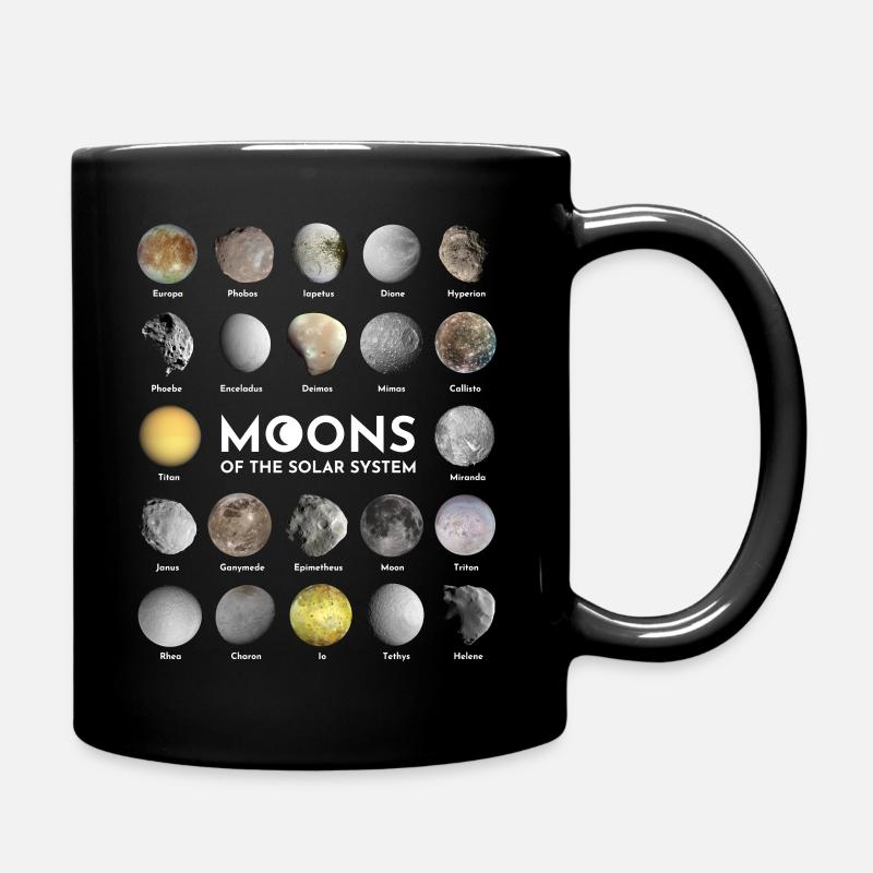 Monde des Sonnensystems - Tasse einfarbig - Schwarz