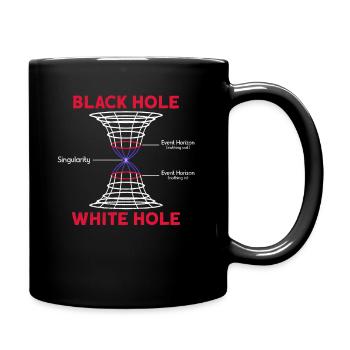 Black Hole - White Hole - Schwarzes Loch Astronom - Tasse einfarbig - Schwarz - Rechts
