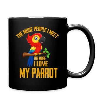 Parrot - Full Colour Mug - black - Right