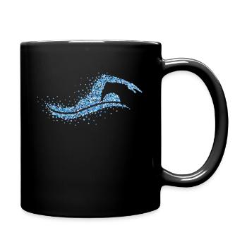 Swimming Swimmer Water Sports Gift - Full Colour Mug - black - Right