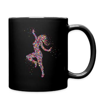 Dancing Fitness Workout Gift - Full Colour Mug - black - Right