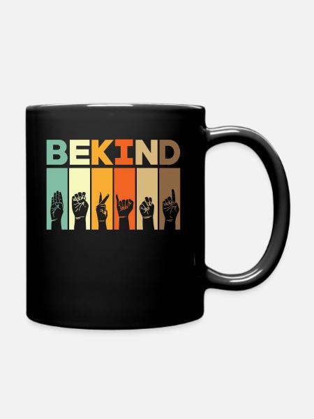 DEAF - Full Colour Mug - black