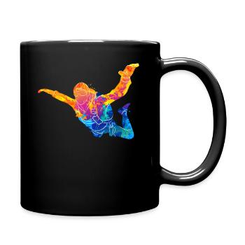 Skydive Skydiving Skydiving Parachute - Full Colour Mug - black - Right
