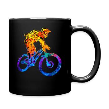 VTT VTT VTT Descente - Mug uni - noir - Droite