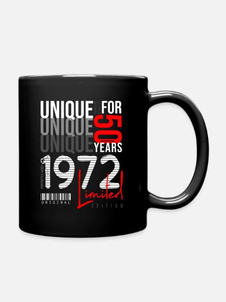 50. Geburtstag Geburtsjahr 1972 2022 - Tasse einfarbig - Schwarz