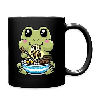 Cute Frog Ramen Noodles Japan - Full Colour Mug - black - Right