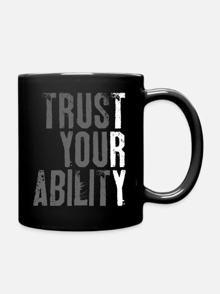 Versuchen - Tasse einfarbig - Schwarz