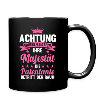 Patentante - Tasse einfarbig - Schwarz - Rechts