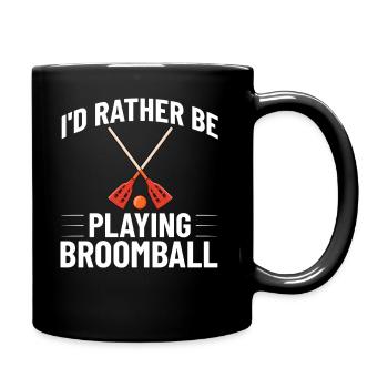 Broomball Stock Jeu de joueur de balle Jeu de joueur - Mug uni - noir - Droite