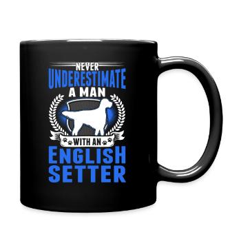 Setter anglais Homme Setter anglais - Mug uni - noir - Droite