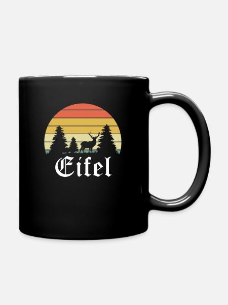 Eifelkind Eifel Heimat Eifelkinder - Tasse einfarbig - Schwarz