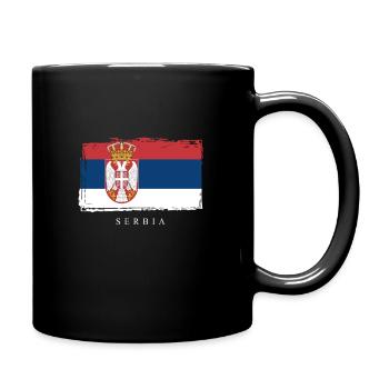 Serbie Serbien - Mug uni - noir - Droite