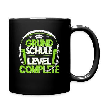 Grundschule Abschluss Grundschüler Abgänger Junge - Tasse einfarbig - Schwarz - Rechts