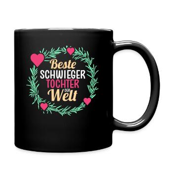 Schwiegertochter - Tasse einfarbig - Schwarz - Rechts