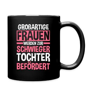 Schwiegertochter - Tasse einfarbig - Schwarz - Rechts