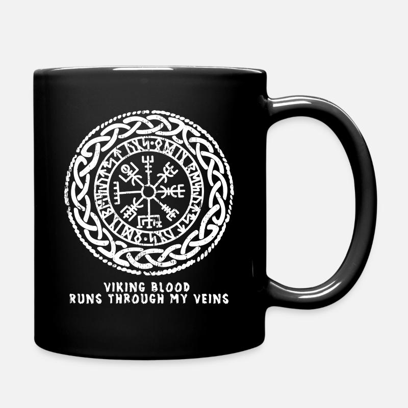 Viking Blood runs Through my Veins - Tasse einfarbig - Schwarz