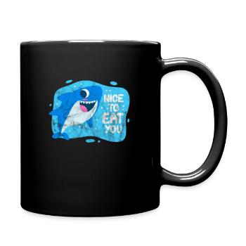 Requins Shark Ailerons de requin Shark Sea Gift - Mug uni - noir - Droite