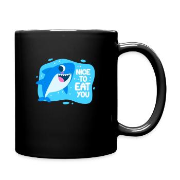 Requin - Mug uni - noir - Droite