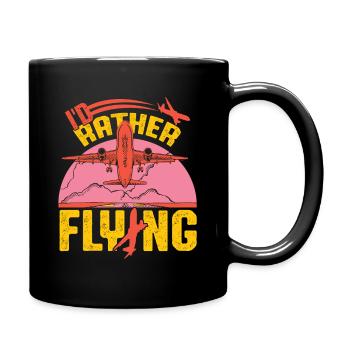 Airplane Airplane Airplane Airport - Full Colour Mug - black - Right