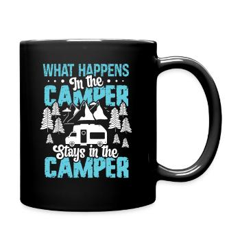 Ce qui se passe dans le camping-car reste dans le camping-car - Mug uni - noir - Droite